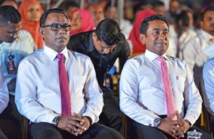 "ރައީސް ޔާމީނަކީ މިނިވަންކަމަށް ކުރިމަތިވާ ކޮންމެ ގޮންޖެހުމަކާ ކެރިގެން ކުރިމަތިލައްވާނެ ބޭފުޅެއް" thumbnail image