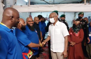 މިނާގައި ތިބި ޙައްޖުވެރިންނާ ރައީސް ޞާލިޙް ބައްދަލު ކުރައްވައިފި thumbnail image