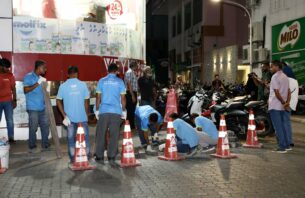 ފެންބޮޑުވާ މައްސަލަ ހައްލުކުރަން މަޖީދީމަގުގެ ޓްރެފިކަށް ބަދަލު ގެނެސްފި thumbnail image