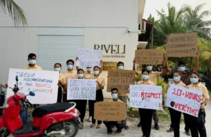 މުސާރައިގެ މައްސަލަތަކަކާ ގުޅިގެން ހުޅުމާލޭގެ ރެސްޓޯރެންޓެއްގައި މަސައްކަތްކުރާ ބިދޭސީންތަކެއް އިޖުތިޖާޖުކޮށްފި thumbnail image