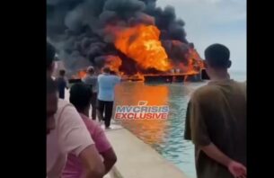 ފީއަލީ ބަނދަރުގައި އޮތް ތެޔޮ ބޯޓެއްގައި ރޯވެ އަނދަނީ thumbnail image