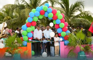 މާޅެންދޫ އަދި ކުޑަފަރީގައި ތަރައްޤީކުރި ކުޑަކުދިންގެ ޕާކު ރަސްމީކޮށް ހުޅުވައިފި thumbnail image